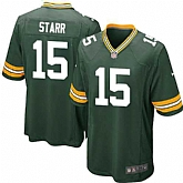 Nike Men & Women & Youth Packers #15 Bart Starr Green Team Color Game Jersey,baseball caps,new era cap wholesale,wholesale hats